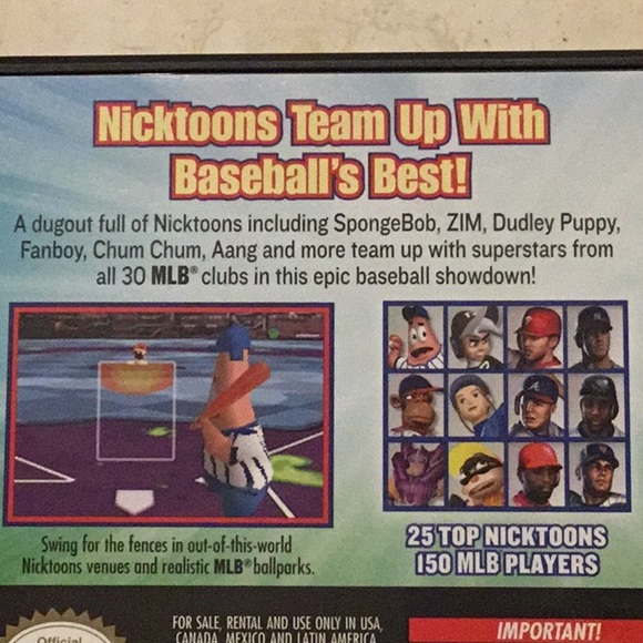 Nicktoons MLB Nintendo DS Game Nickelodeon Baseball - Picture 5 of 15